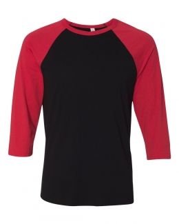 BELLA + CANVAS-Unisex Three-Quarter Sleeve Baseball Tee-3200